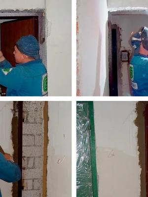 Установка входных дверей с дополнительной защитой