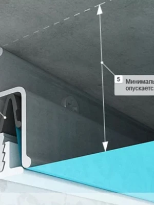 Установка натяжных потолков с декоративными элементами